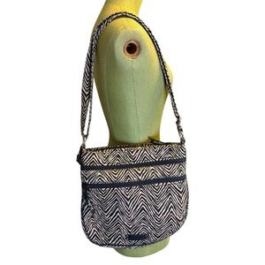 Vera Bradley Black and white zebra print crossbody bag